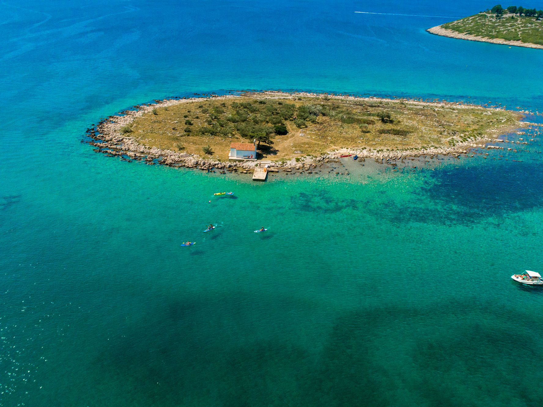 Paddleboardom po moru 